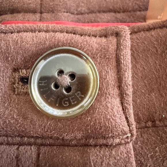 Tommy Hilfiger faux suede Brown Bootcut Stretch Pants women Size 16 - Picture 10 of 13